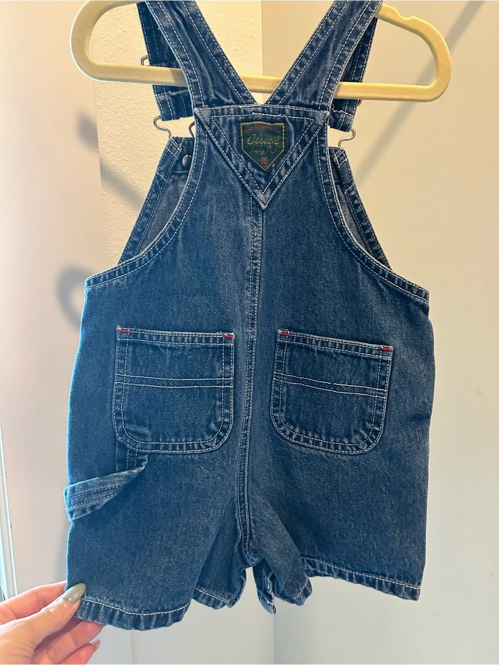 Vintage Baby Gap Denim Shortall Overalls Size 6-12 Months